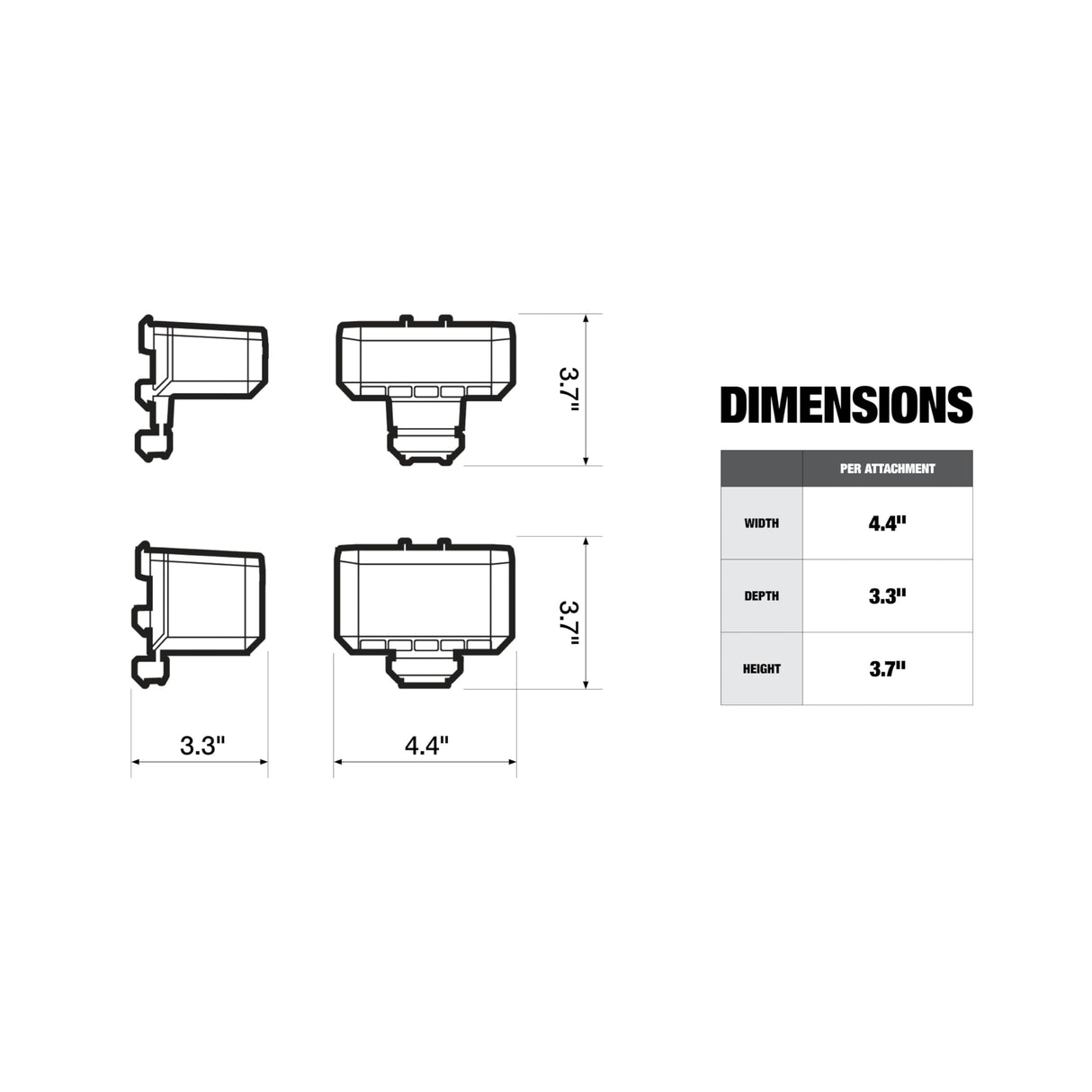 ToughBuilt StackTech Long Tool Holder, StackTech Accessorie TB-B1-A-54 ToughBuilt