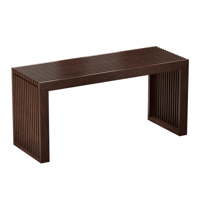 APRTAT Bamboo Dining Bench Indoor Long Bench Entryway Shoe Rack Bench,Outdoor Modern Wood Benches 35 Inch Bamboo Bench for Living Room Hallway Bedroom Bathroom