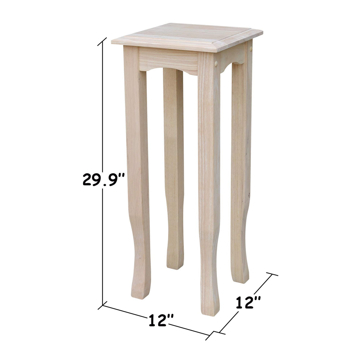 International Concepts 30-Inch Tea Table, Unfinished IC International Concepts
