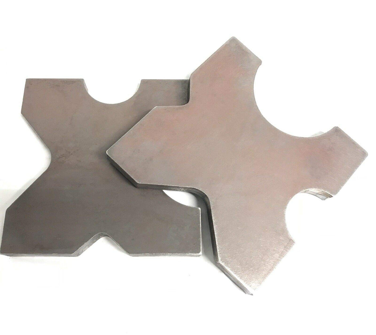 20 TON STEEL SHOP PRESS BED PLATES, H-Frame Arbor 4 notch 1"X 5"X 5" Set Harness Machine & Fab