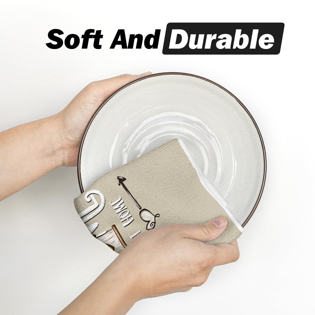 Artoid Mode Eucalyptus Truck Flowers Basket Spring Kitchen Towels Dish Towels, 18x26 Inch Farmhouse Decoration Hand Towels Set of 4 Artoid Mode