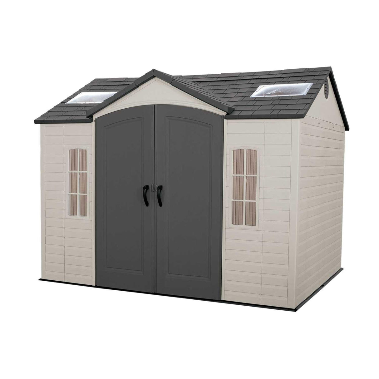 Lifetime 60005 Outdoor Storage Shed with Windows, Skylights and Shelving, 10 x 8 Feet Lifetime