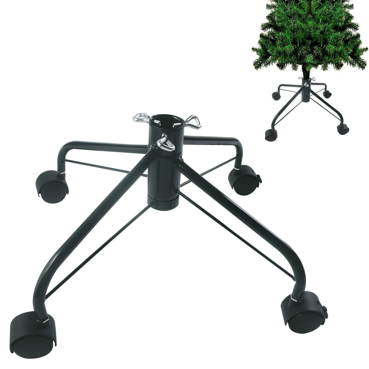 Vencer 16'' Folding Tree Stand with Rolling Wheels for Artificial Trees,VCT-001 Vencer