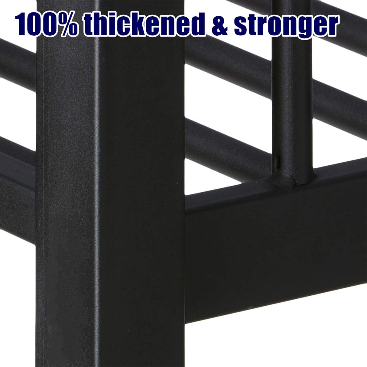 SIGONE Stronger & Safer Metal Bunk Bed Twin XL Over Queen Size Bunkbed, More Stable Heavy Duty Thickened Steel Bunk Queen Bed with Reinforced Legs & Ladders (Easier to Assemble) (Twin XL Over Queen) SIGONE