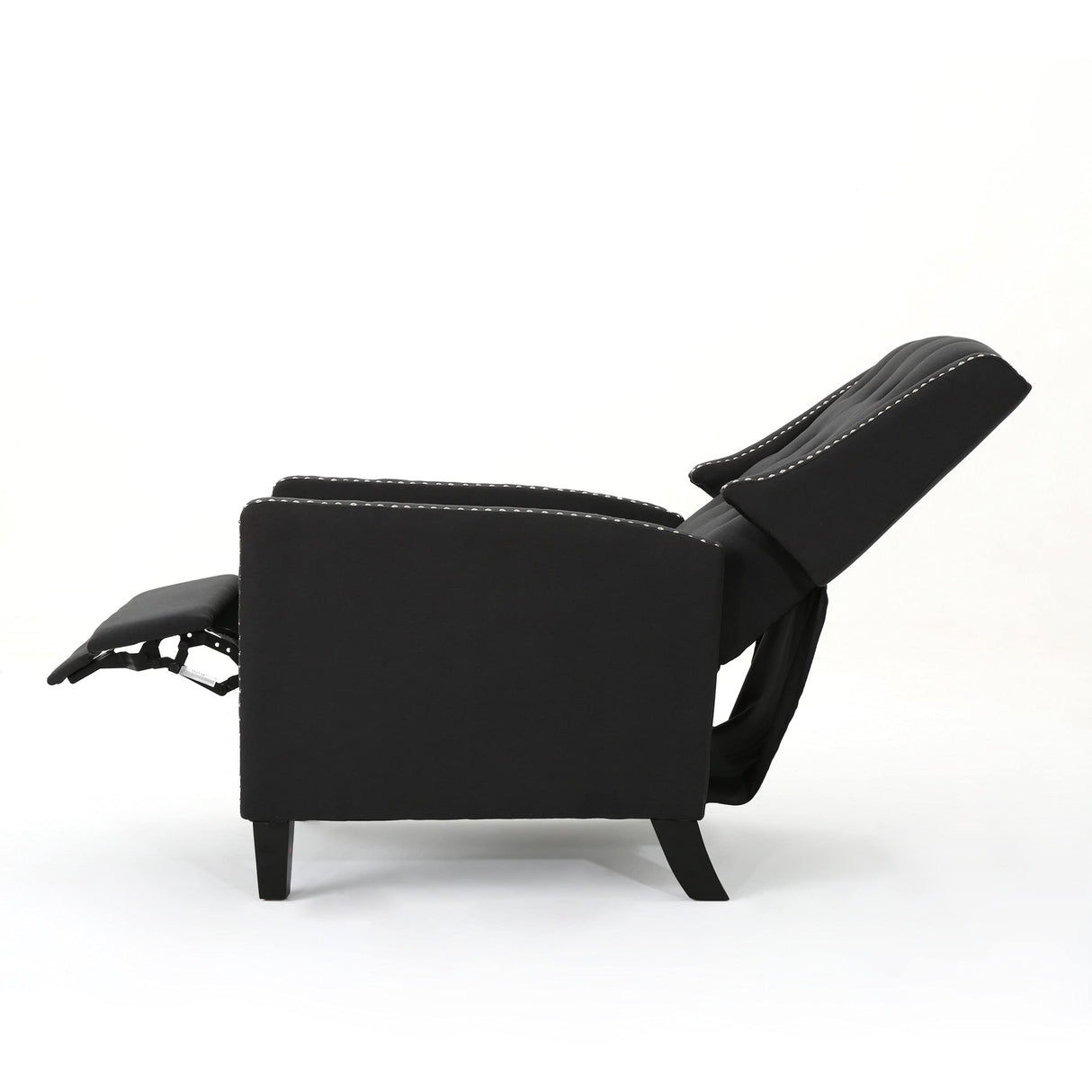 Christopher Knight Home Izidro Traditional Fabric Recliner, Dark Charcoal / Dark Brown Christopher Knight Home