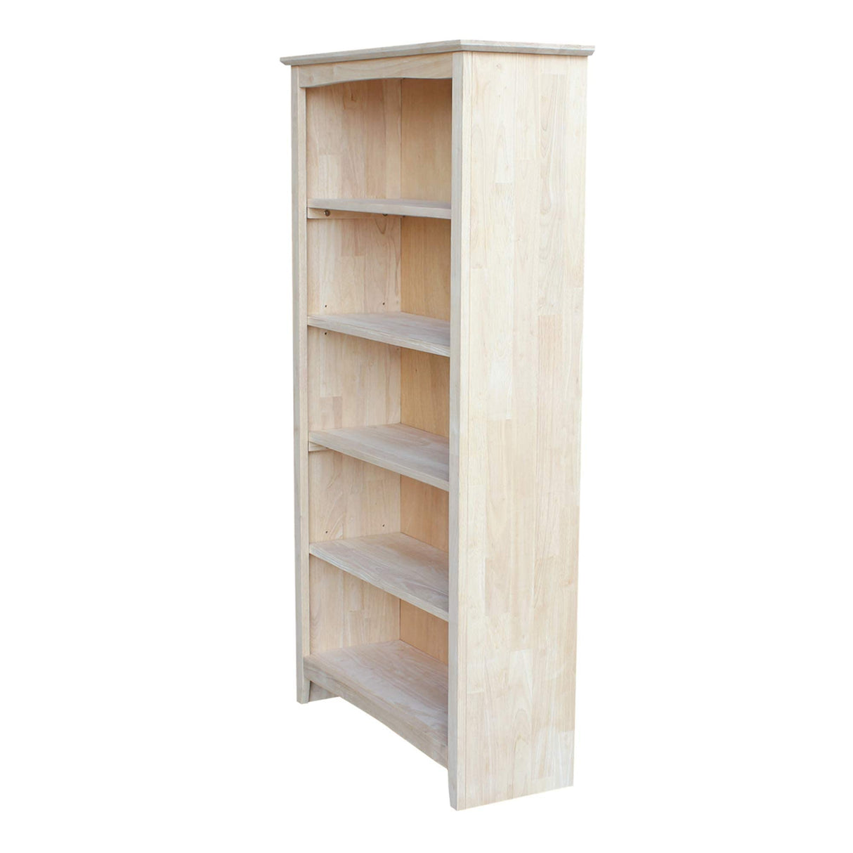 International Concepts Shaker Bookcase, 60-Inch, Unfinished IC International Concepts