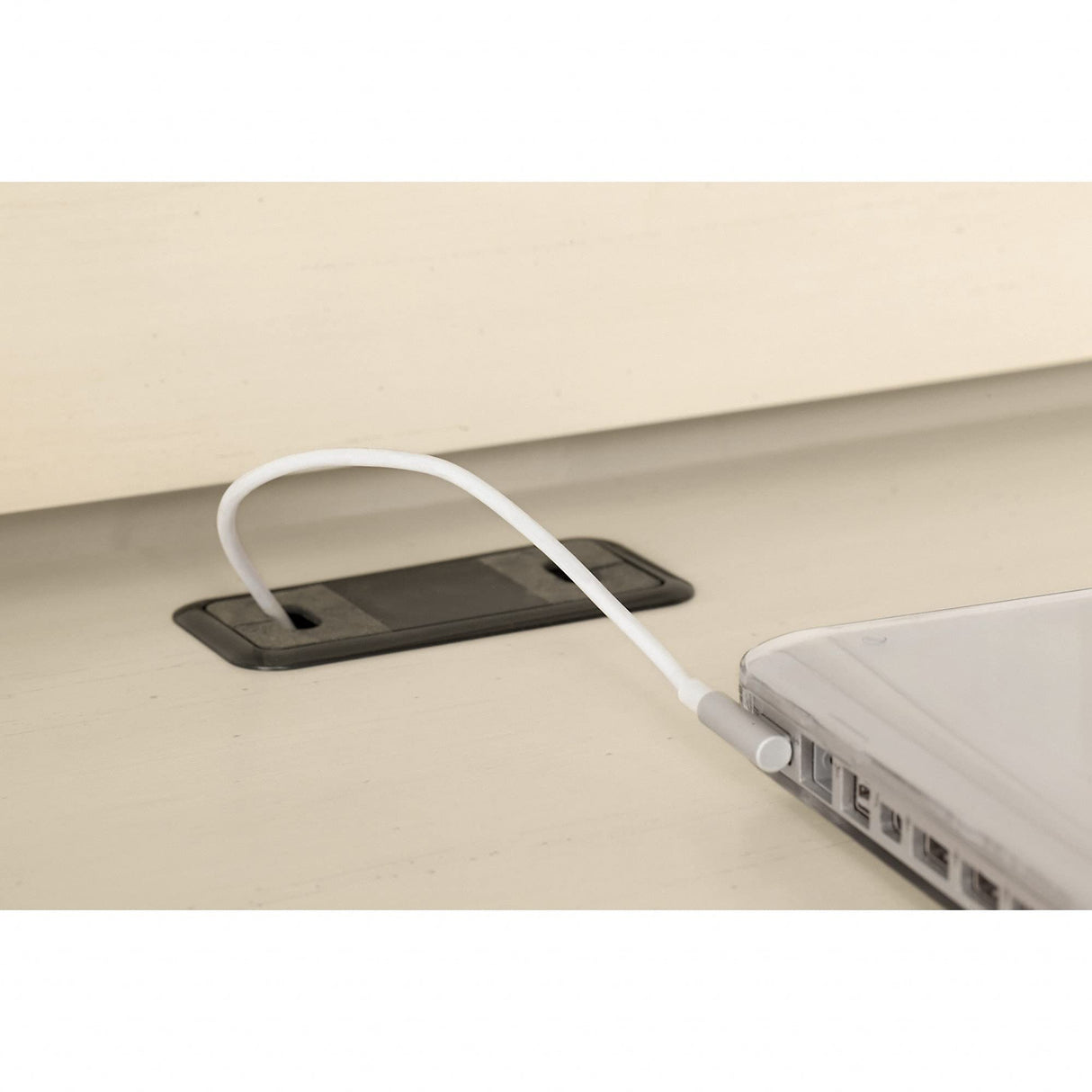 Bush Furniture Salinas Mission Desk with Hutch, Lateral File Cabinet and 5 Shelf Bookcase in Antique White Bush Business Furniture