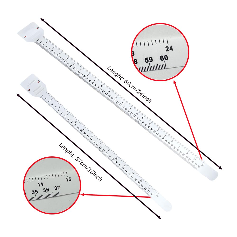 6 Pcs Sublimation Blanks Tumblers Accurate Measurer, Width Measure for Heat Press Sublimation Cups Mugs Cups Circumference Measurement, 37CM+60CM TTBellok