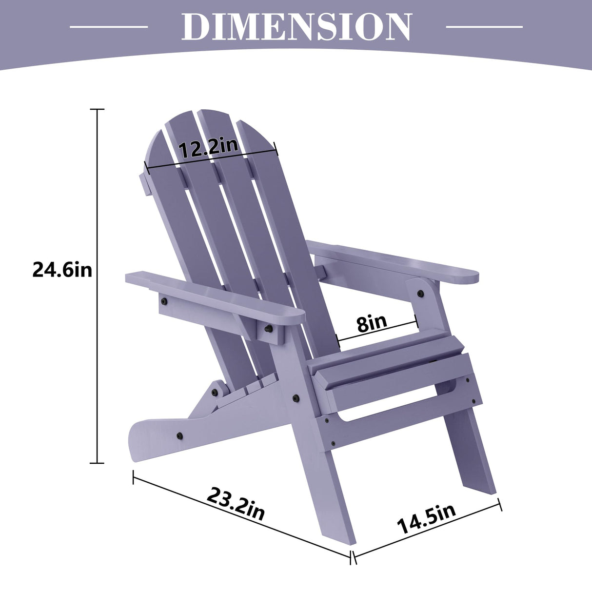 HOLTICO Kids Adirondack Chair, Accent Toddler Adirondack Chair, Folding Adirondack Chair, Outdoor Wooden Kids Fire Pit Lounge Chairs for Yard, Garden, Patio HOLTICO