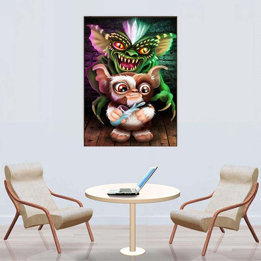 MMAHD 5D DIY Diamond Art Painting Kits for Adults Full,Fairy Monster Full Drill Embroidery Paintings Rhinestone Pasted DIY Painting Cross Stitch Arts Crafts for Home Wall Decor 11.8×15.8Inches MMAHD