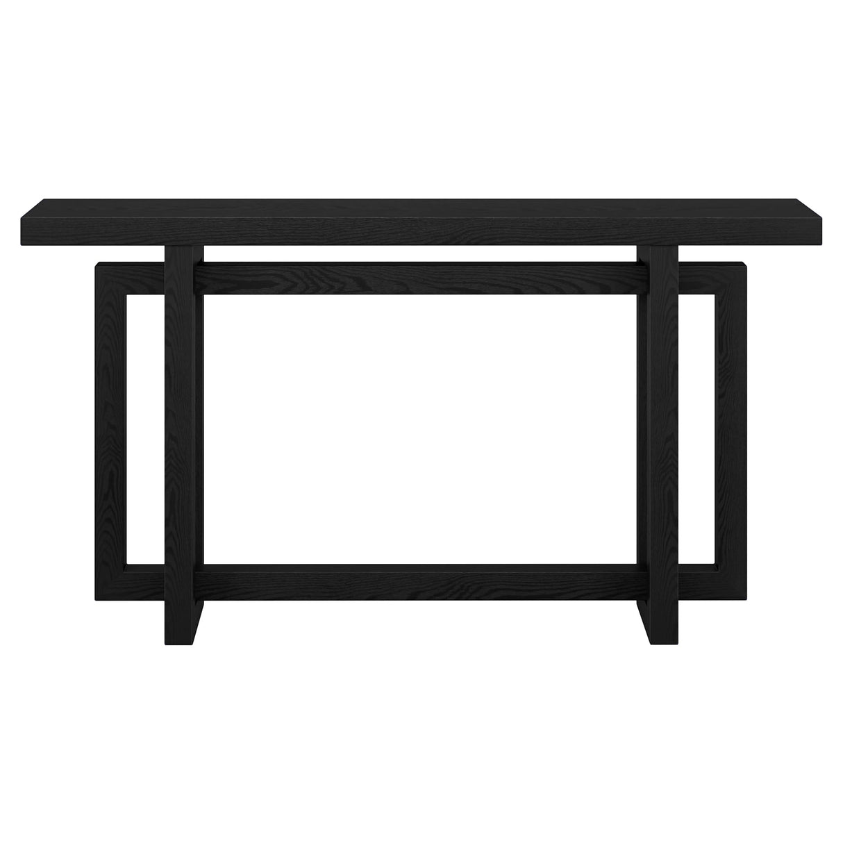 Henn&Hart Breslow Console Table, 55" Wide, Black Henn&Hart