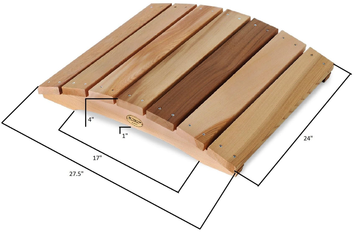 All Things Cedar FB24 Garden Bridge | 2-Ft Durable Outdoor Wooden Bridge for Garden, Backyards & Streams | Easy Assembly & Sustainably Sourced Cedar Wood | 27.5x24x4 All Things Cedar