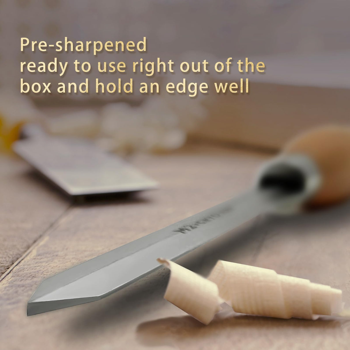 UF-SHARP Diamond Parting Tool for Wood Lathe 3/16 inch Thick, M2 Cryo HSS Wood Turning Tools with Beech Wood Handle UF-SHARP