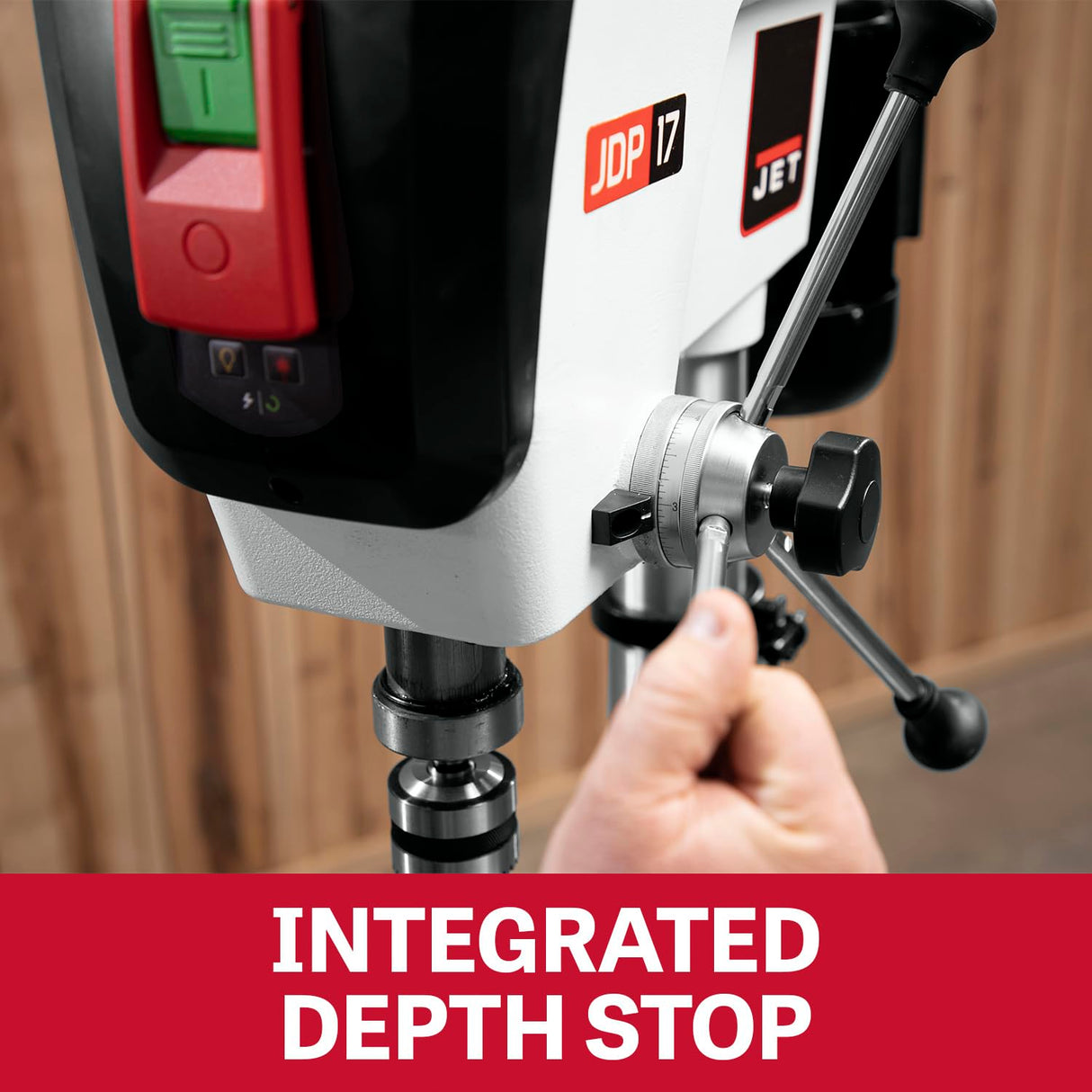 JET 17-Inch Floor Drill Press, 3/4 HP, 1Ph 115V (Model JDP-17) Jet