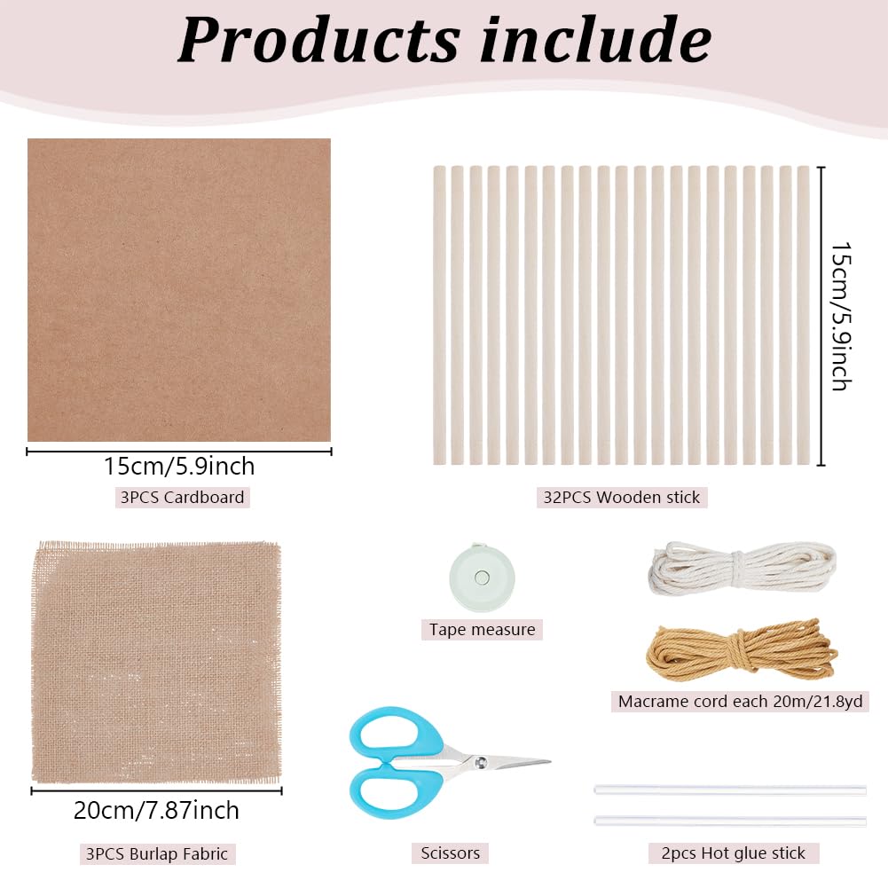 FREEBLOSS Woven Basket Kit - DIY Basket Weaving Supplies - Rustic Style - Adults - Not Foldable FREEBLOSS