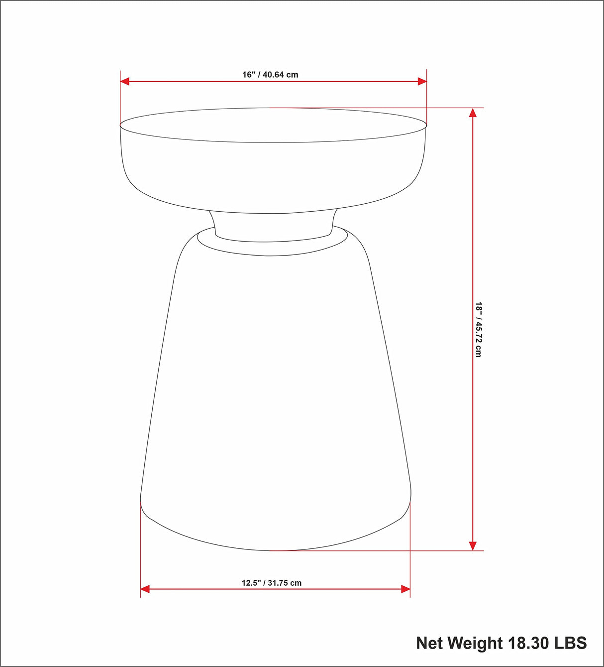 SIMPLIHOME Robbie SOLID MANGO WOOD 16 Inch Wide Round Contemporary Rustic Accent Table in Distressed White Wash, Fully Assembled, For the Living Room and Bedroom SIMPLIHOME