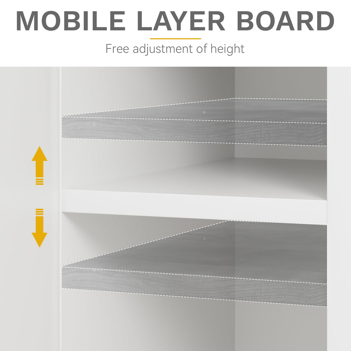 DWVO Farmhouse TV Stand for 75 Inch TV, Entertainment Center with Storage Cabinets, Media Console, TV Table with Drawers, TV Stands for Living Room, White DWVO