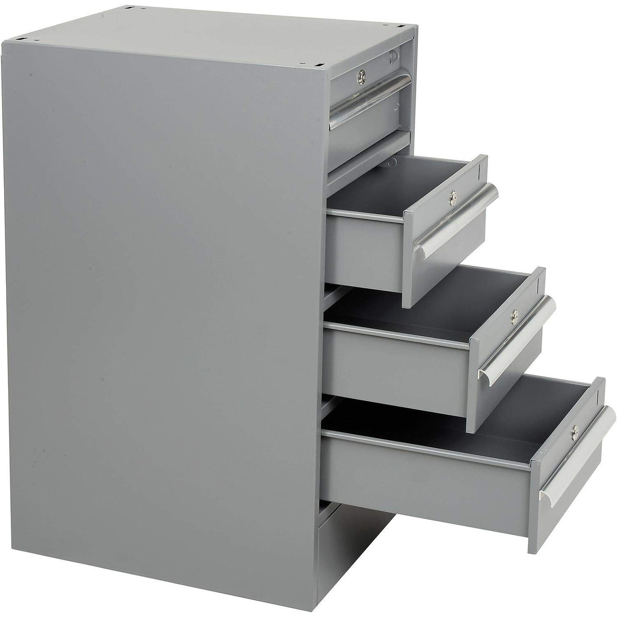 Global Industrial 60" W x 30" D Workbench, 1-1/2" Square Edge Shop Top, 4 Drawer/Open Leg Global Industrial