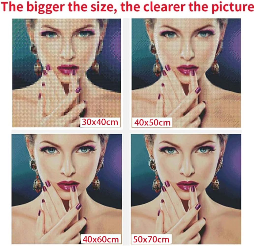 ZSHMMY DIY 5D Diamond Painting Kits for Adults Full Drill Diamond Painting Supernatural Tv Show Drama Fantasy Movie for Home Wall Decor (16x20 inch), Clear ZSHMMY