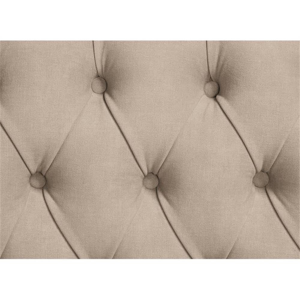 Acme Ragnar Sofa with 7 Pillows in Light Brown Fabric and Cherry Acme