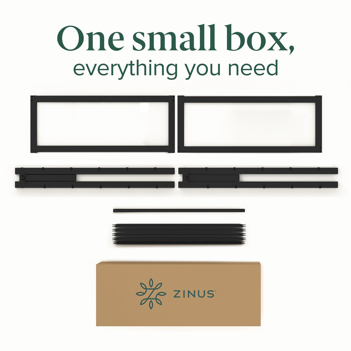 ZINUS ABEL 14 Inch Platform Bed Frame, Steel Slat Support, Easy Assembly, No Box Spring Needed, Eco Friendly WonderBox(TM) Packaging, Black, Twin ZINUS