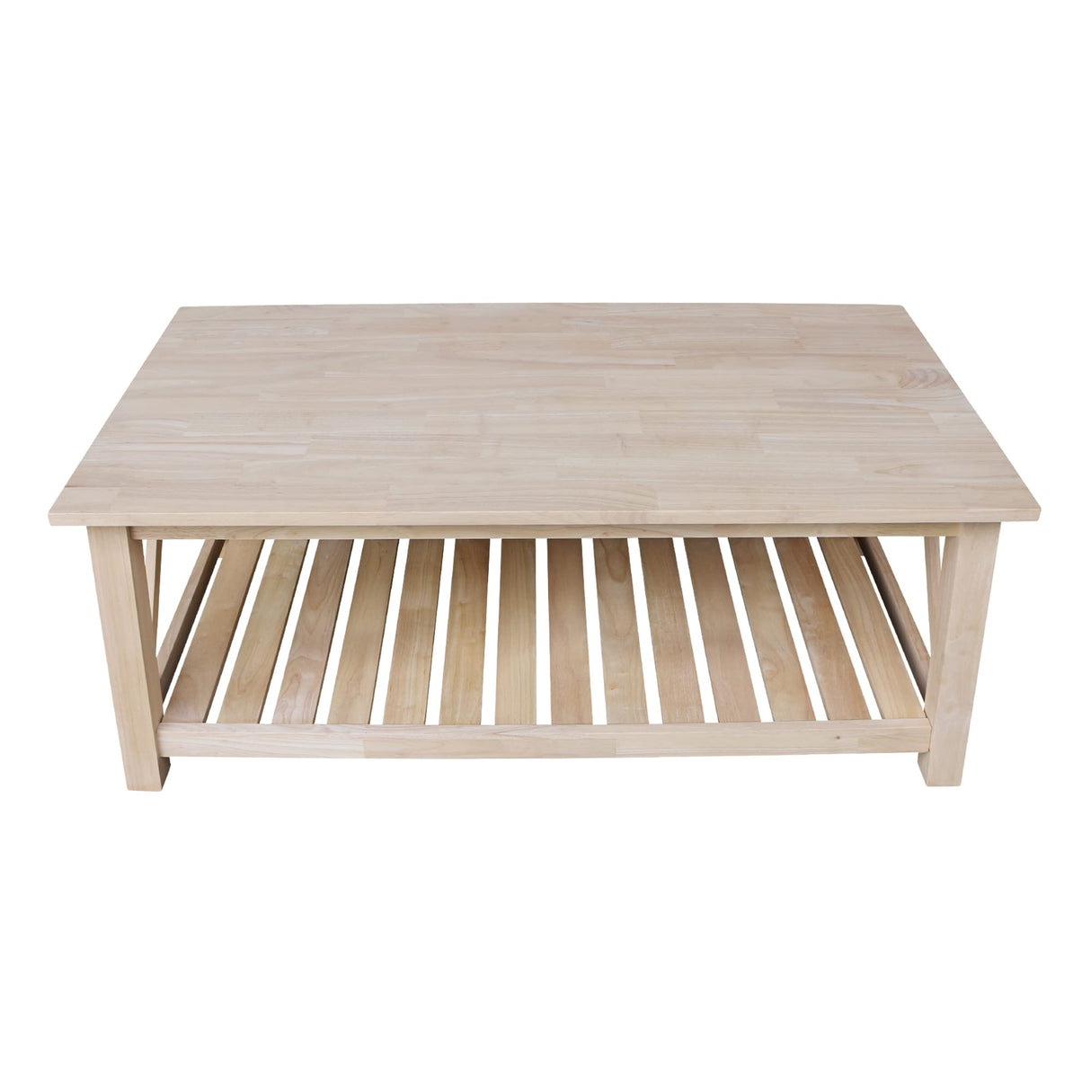 IC International Concepts Coffee Table, Unfinished IC International Concepts