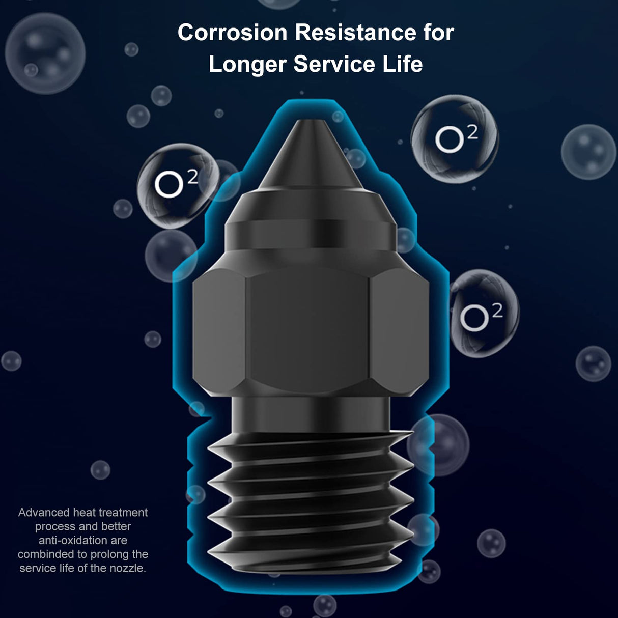 Creality High End Hardened Steel Nozzle MK8 0.4MM 450℃ Harden Extruder Tips with High Thermal Conductivity for Creality Ender 3/Pro/V2/MAX,Ender 5/Pro/Plus,Ender 6,CR-10S/S4/S5 3D Printers ENOMAKER