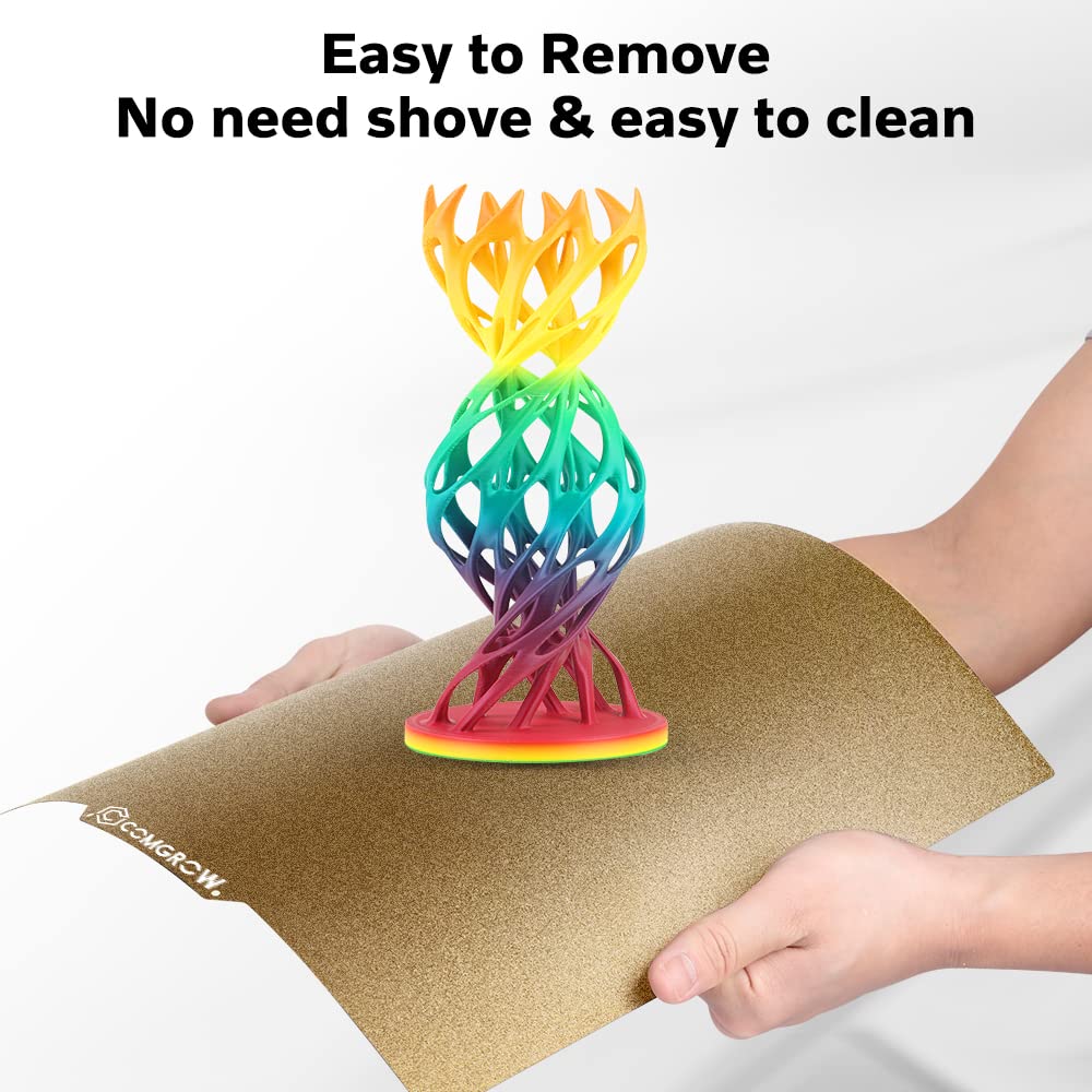 PEI Sheet 235x235mm, Ender 3 Bed Magnetic Flexible Heated Bed with Adhesive for Neptune 3 Pro/Neptune 4/Kobra/Creality Ender 3/Ender 3 V2/Ender 3 Pro/Ender 3 Neo/Ender 3 V2 Neo/Ender 3 S1 3D Printer Comgrow