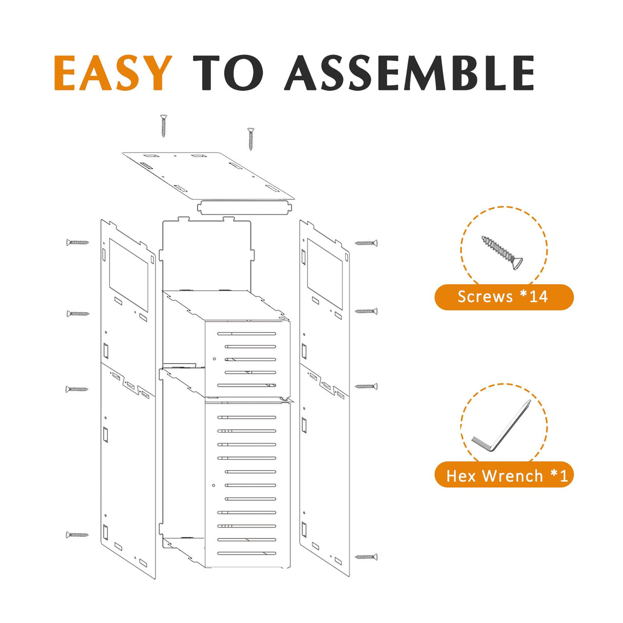 VOGGV Bathroom Storage Cabinet, Bathroom Floor Cabinet Freestanding 1 Doors and Shelves for Home Kitchen, Living Room and Hallway, 29.5 * 8.66 * 7.87in, White VOGGV