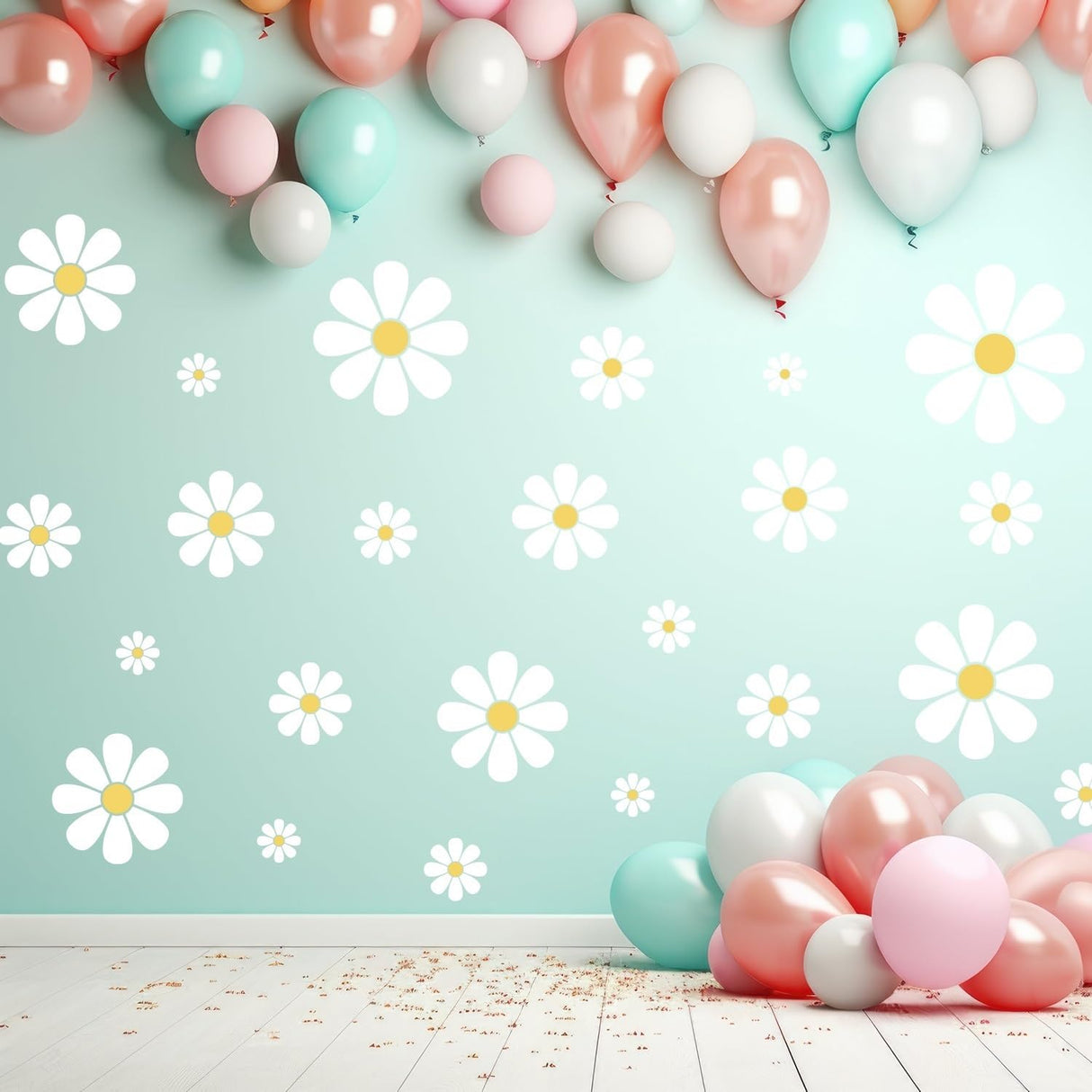 Large Flower Stencils for Painting, Plastic Reusable Floral Paint Stencils for Crafts Wood Burning Drawing Painting on Wall Wood Canvas Duozea