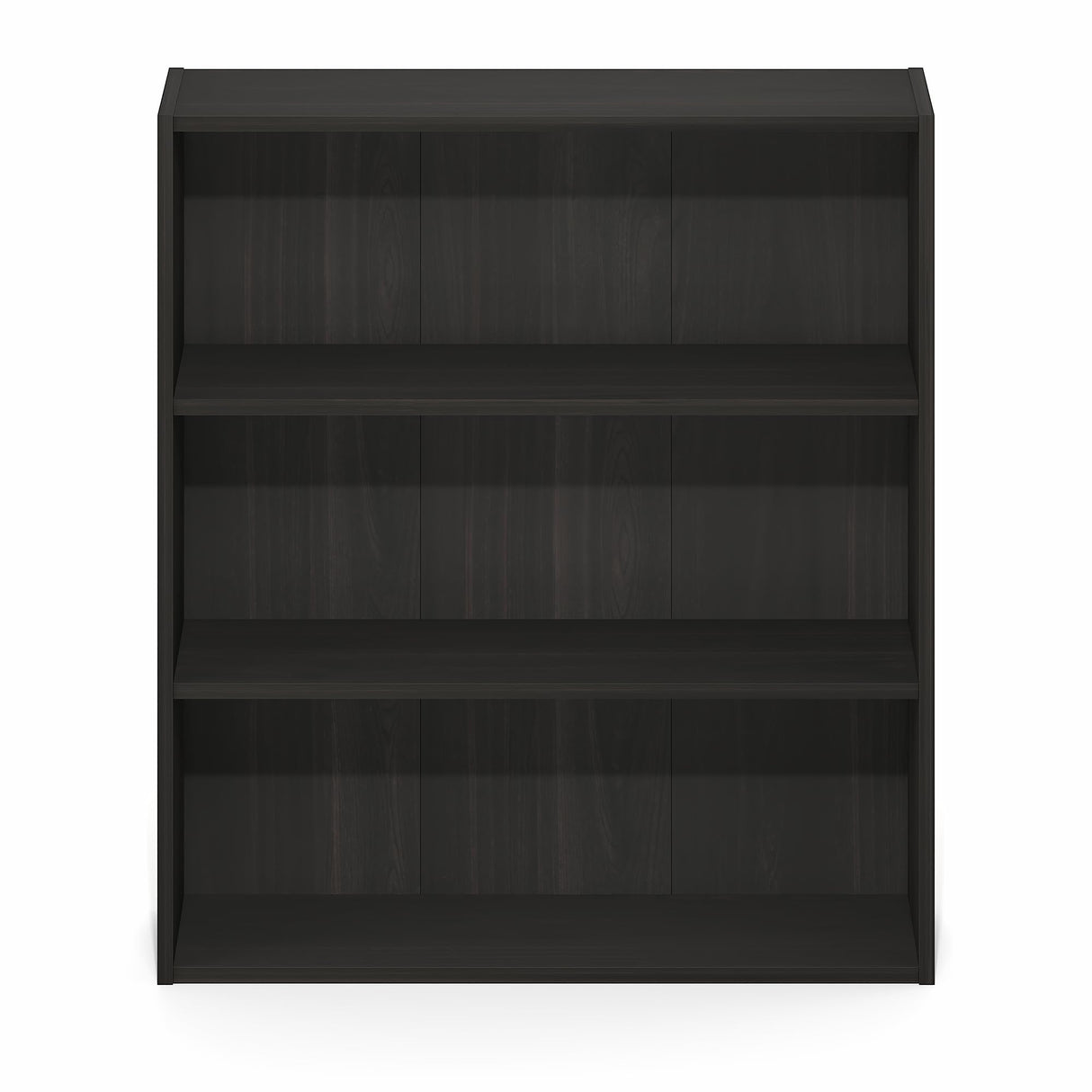 Furinno Basic Book Shelf, 3-Tier Bookshelf, Cube Storage Organizer Bookcase with Open Shelf, 7 x 24 x 26, for Living Room, Bedroom, Home Office, Espresso Furinno