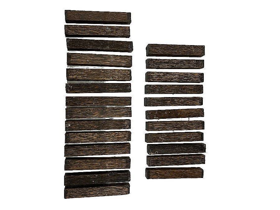 25 Pack, Black Palm Turning Blank/Pen Blanks 5"x 3/4" X3/4" Suitable Wood Pieces for Wood Crafts and Projects Generic