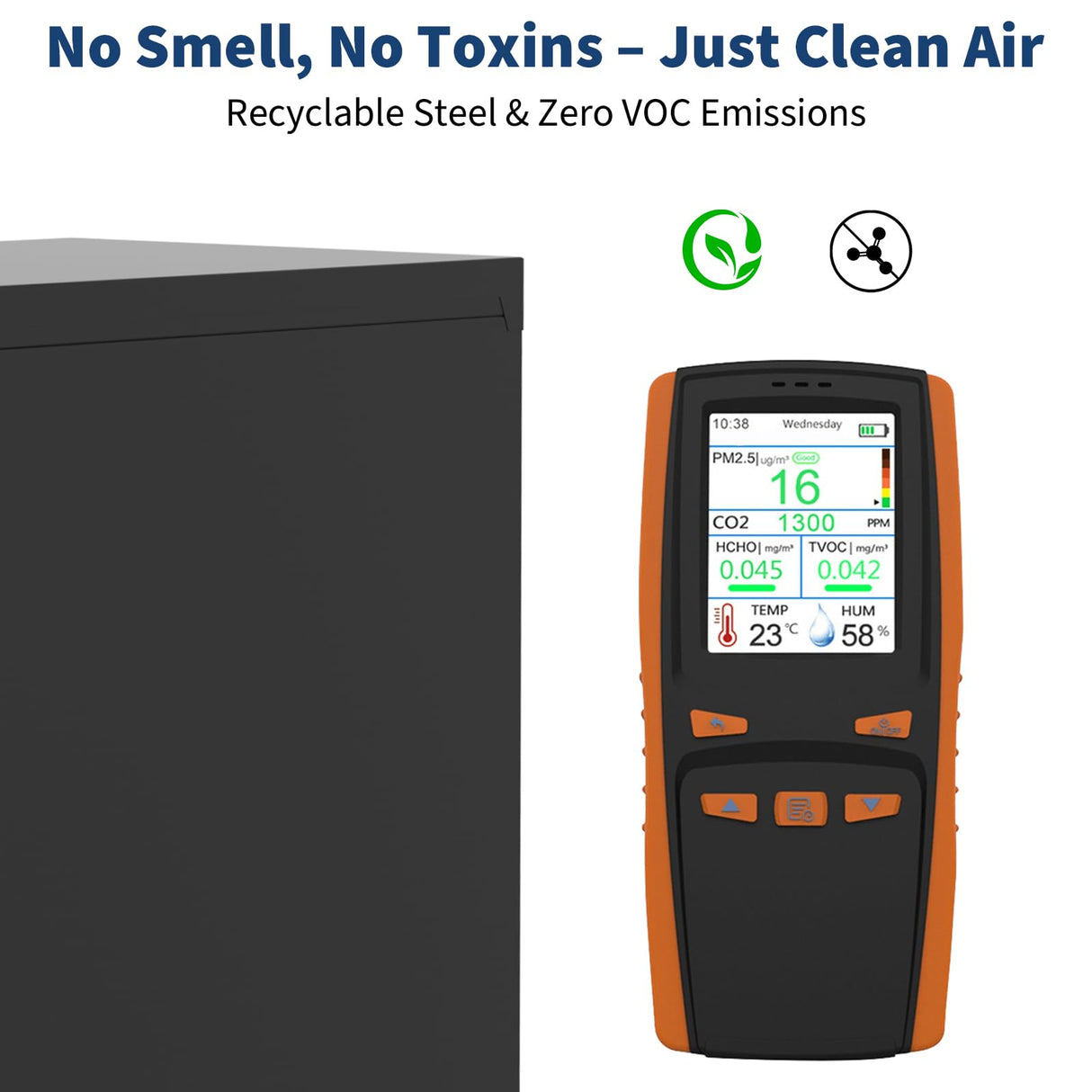 GarveeHome Metal Storage Cabinet with Lock, Steel Tool Cabinet with 4 Adjustable Shelves and 4 Adjustable Feet,Storage Organization for Home, Garage, Office, Shop 71" H GarveeHome