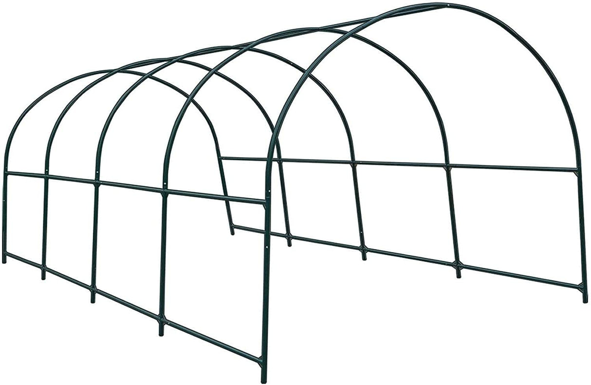 Benefit-USA Multi-Size Large Garden Support Arch Frame Climbing Plant Arch Arbor for Flowers/Fruits/Vegetables (15.9'X7'X7.2'), Green Benefit-USA