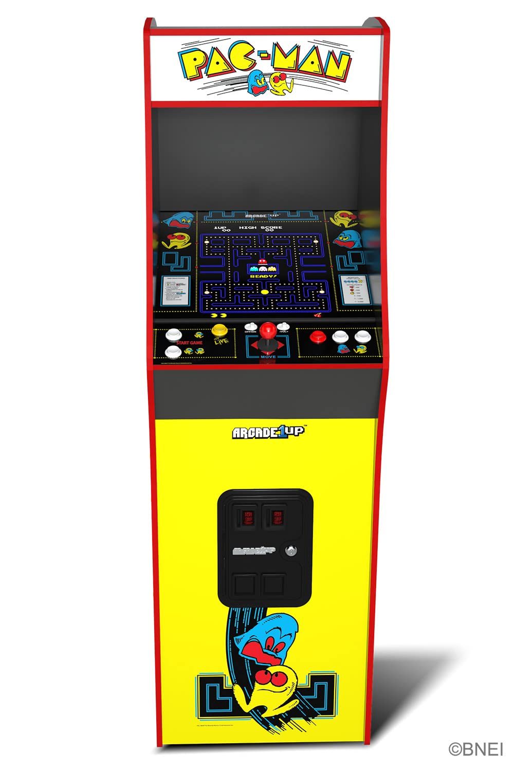 Arcade1Up PAC-Man Deluxe Arcade Machine for Home - 5 Feet Tall - 14 Classic Games ARCADE1UP