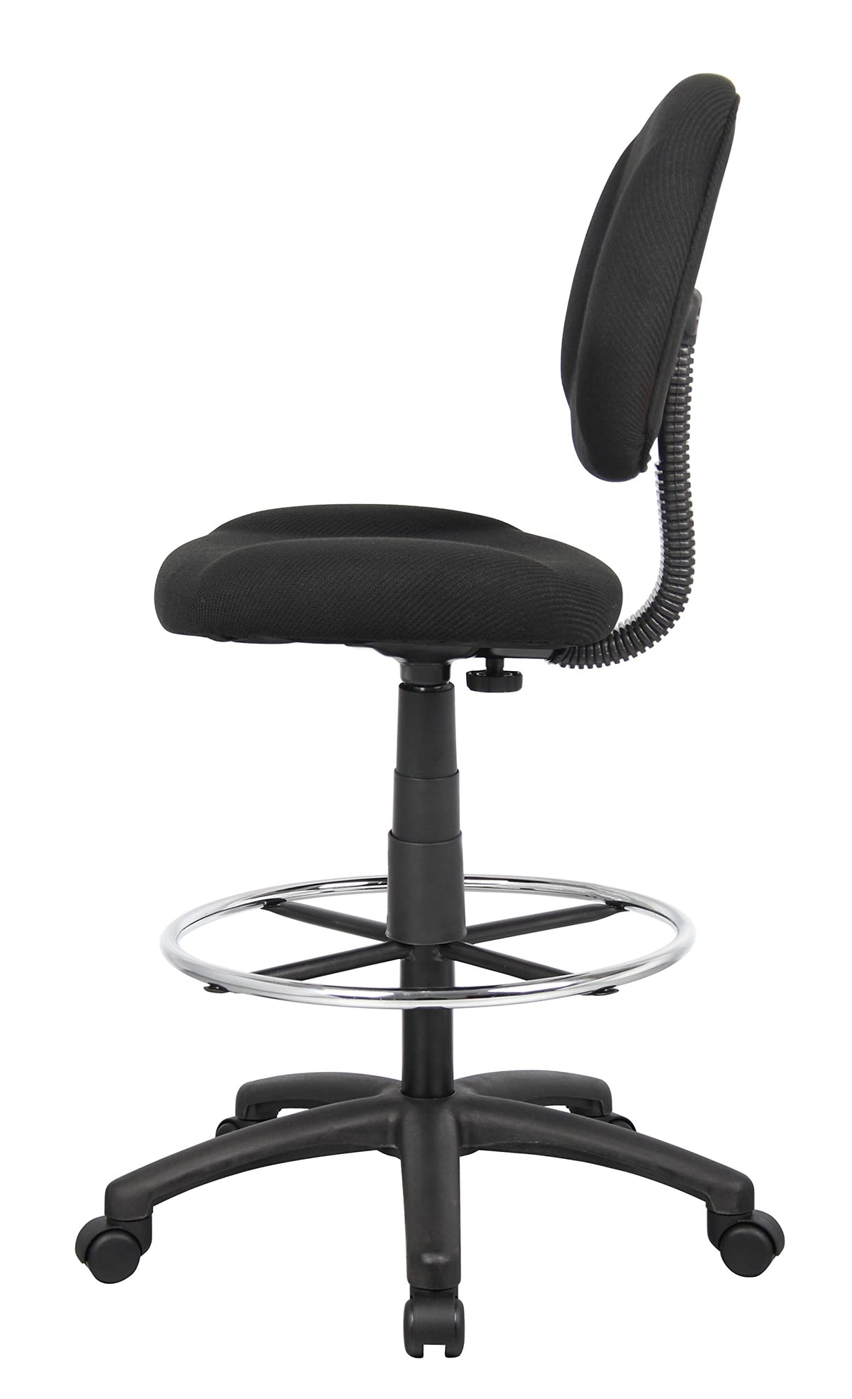 Boss Office Products Ergonomic Works Drafting Chair without Arms in Black Boss Office Products