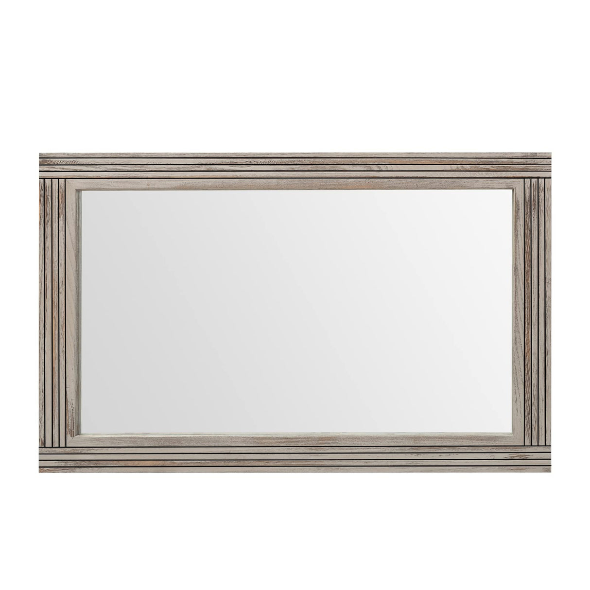 YOSHOOT Hand-Made Wooden Spliced Wall Mirror for Bathroom, Rustic Farmhouse Vanity Mirror, Décor Wall Art, Solid Wood Frame, Vertical or Horizontal Hanging YOSHOOT