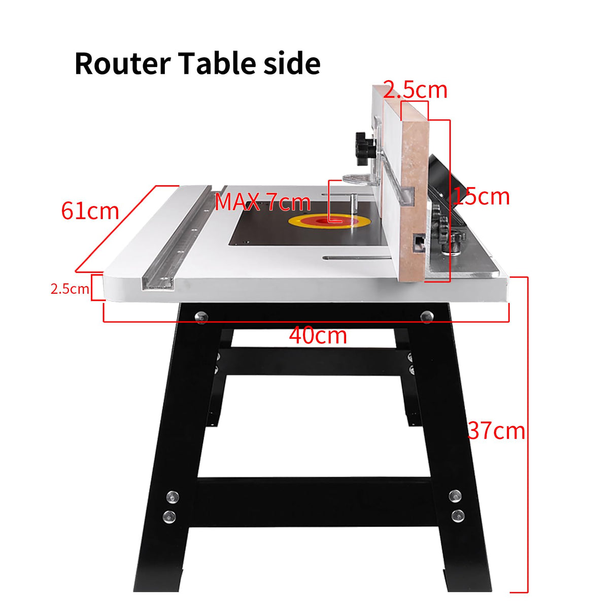 NAGU Router Table for Woodworking Router Tool Hand Trimmer with Stand and Adjustable Fence NAGU