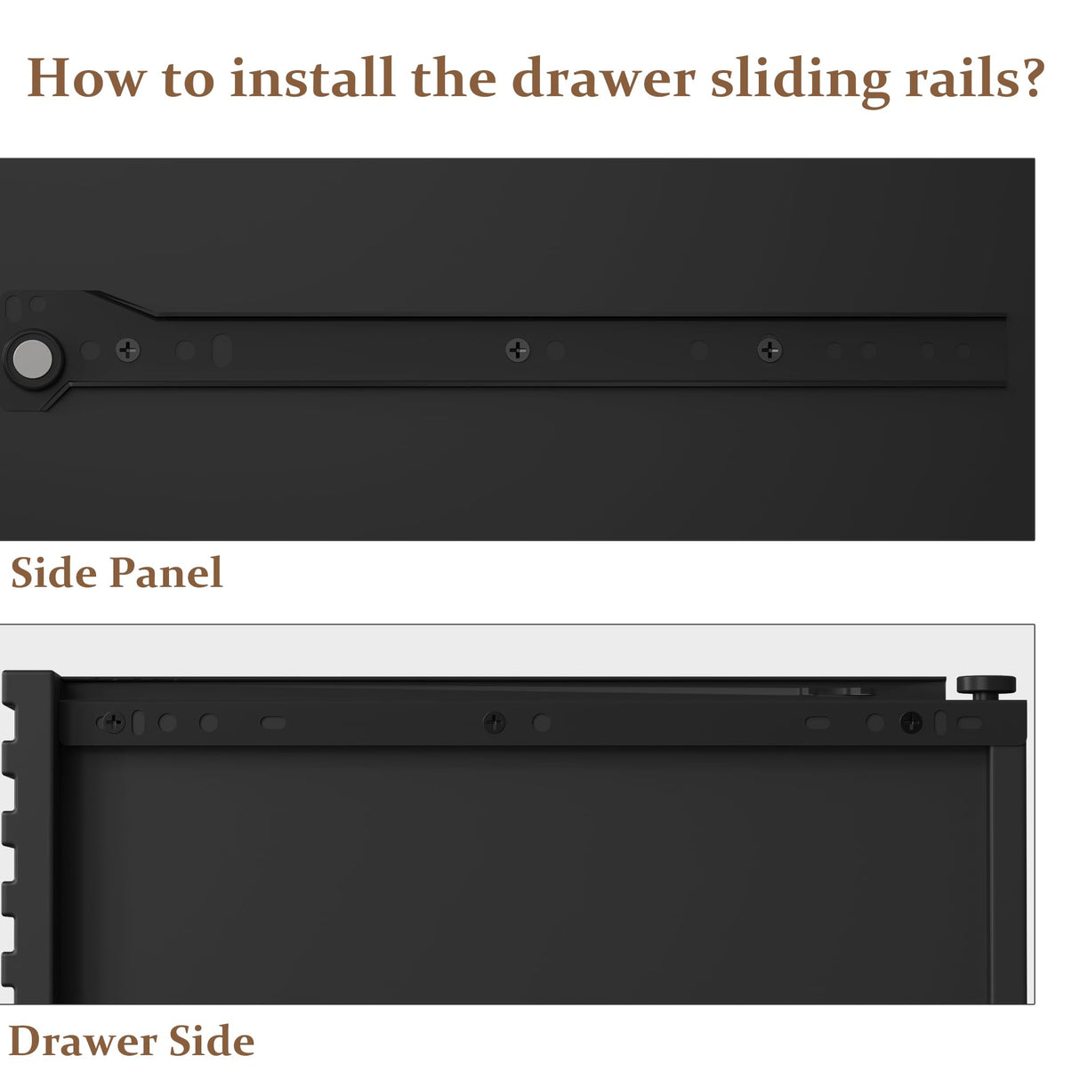 RoyalCraft Black 6 Drawer Dresser, Fluted Modern Wood Dresser, Double Chest of Drawers, Long Dresser for Bedroom TV Stand Storage Cabinet for Living Room RoyalCraft