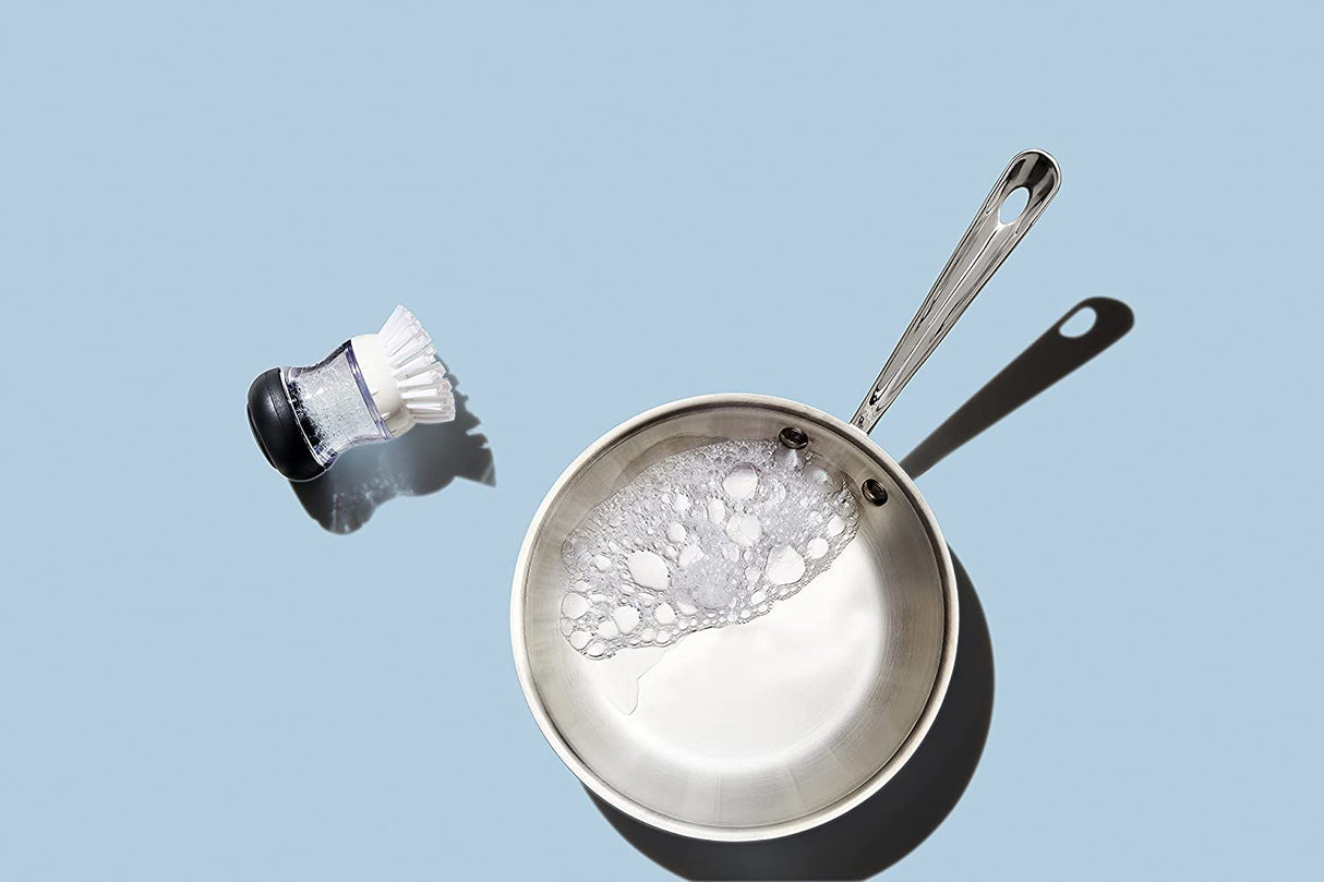 OXO Good Grips Soap Dispensing Palm Brush Storage Set OXO