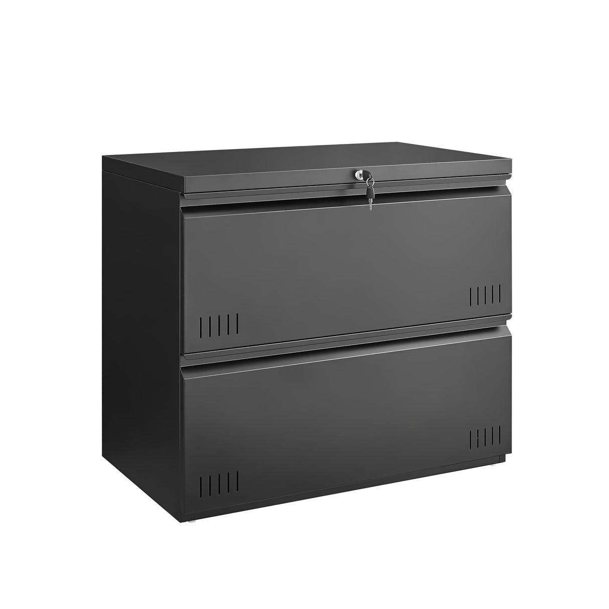 Approgreent 2 Drawer File Cabinet, File Cabinets for Home Office, Printer Stand, File Cabinet with Lock, Lateral Filing Cabinet for A4/Letter/Legal Size File Folders, Assembly Required(Black) Approgreent