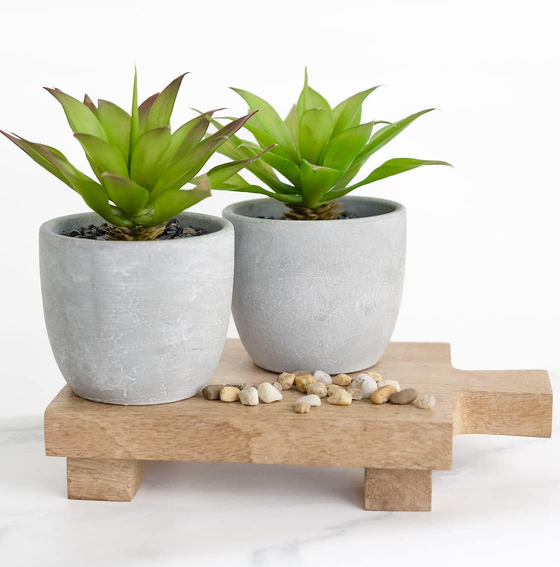 Kurrajong Farmhouse Wood pedestal stand | Planter stand | Wood pedestal board for plants | Wood riser board for home decor | Mango Wood pedestal display stand for plants Kurrajong Farmhouse