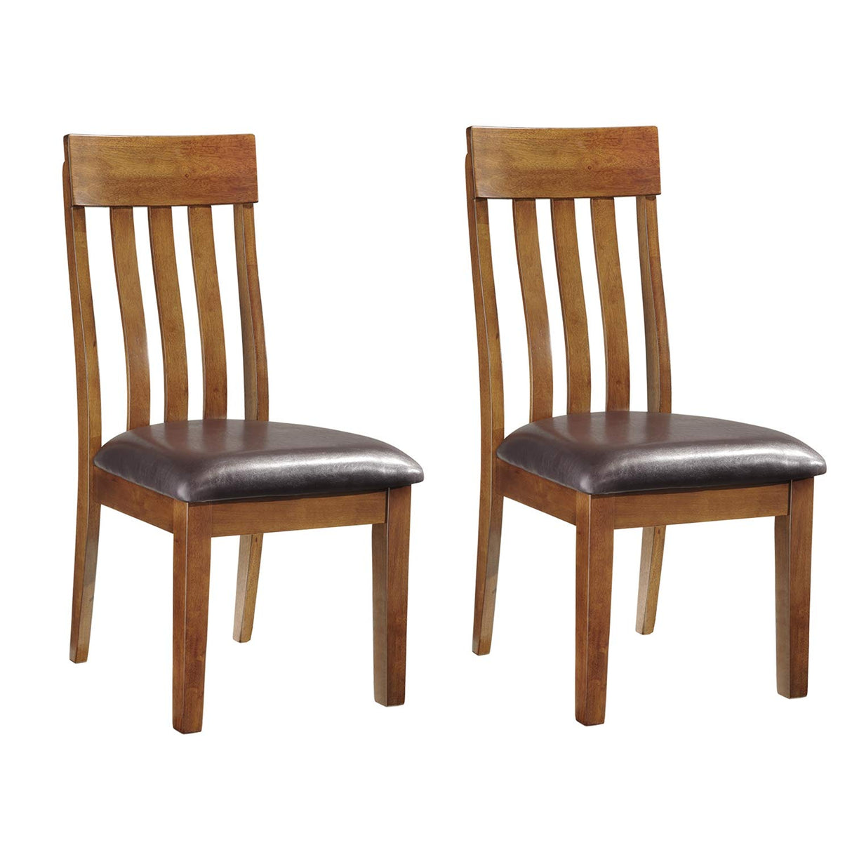 Signature Design by Ashley Ralene Rake Back 19" Dining Room Chair 2 Count, Medium Brown Signature Design by Ashley