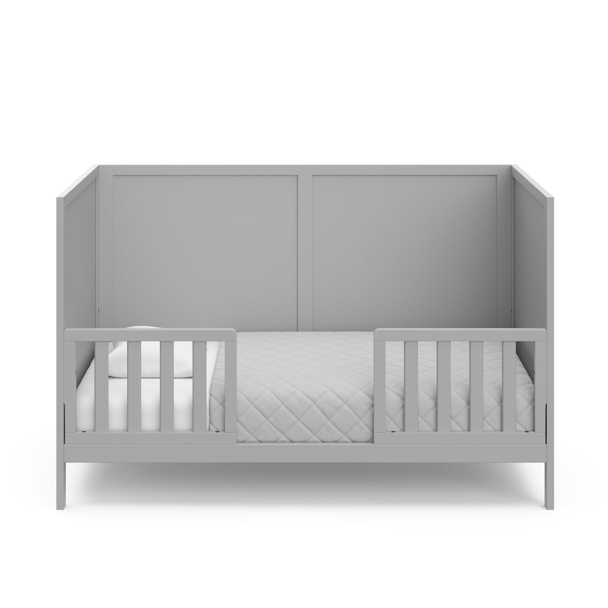 Graco Theo 3-in-1 Convertible Crib (Pebble Gray) - GREENGUARD Gold Certified, Converts to Toddler Bed & Daybed, Fits Standard Full-Size Crib Mattress, 4 Adjustable Mattress Heights Graco