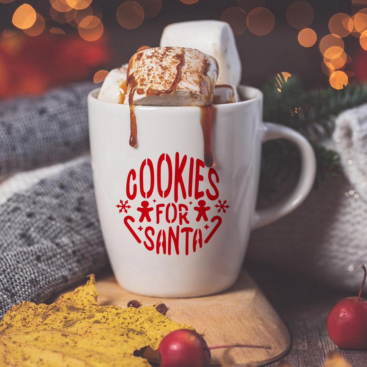 60pcs Christmas Stencils for Painting on Wood 3 Inch Small Nativity Ornament Reusable Holiday Xmas Drawing Stencil Templates for Wood DIY Crafts Card Paper Gift Home (Christmas Word) Hosomono