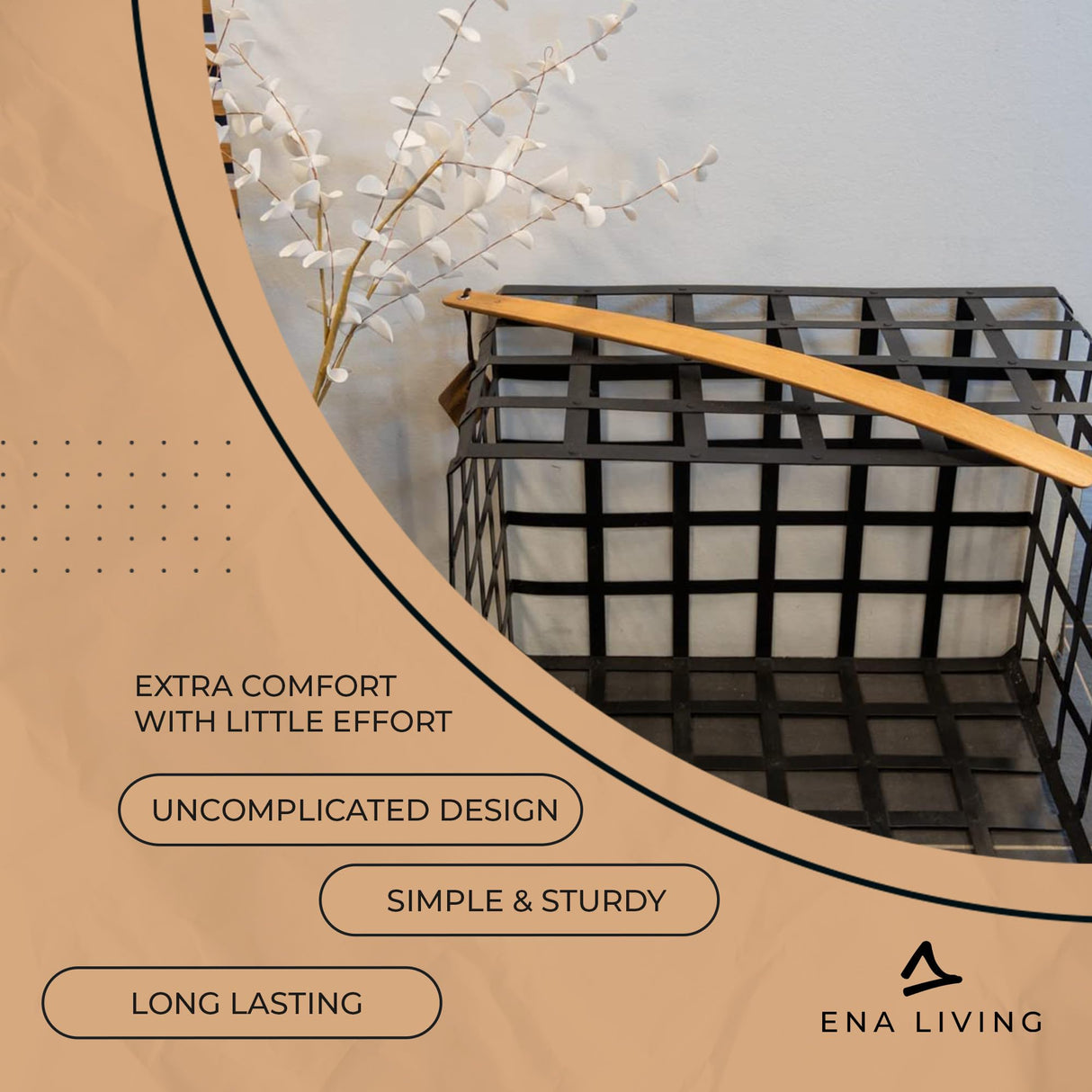 ENA Living Beechwood Shoe Horn, 21.6” Long Handle for Seniors, Smooth & Sturdy, Extra Long Shoe Horn for Your Comfort, Use As A Back Scratcher, Long-Handled Shoe Horn, Long-Lasting Ena Living