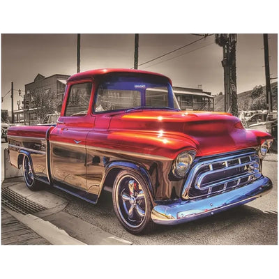 CXYQLC DIY 5D Diamond Painting Kits for Adults Diamond Art Red Car Painting Full Drill Crystal Rhinestone Embroidery Craft Kits for Home Wall Decor Gifts 11.8x15.7inch