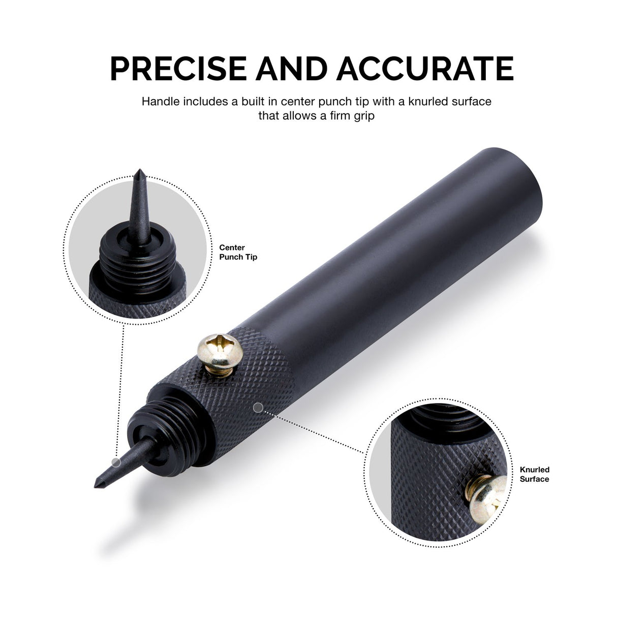 NEIKO 02614A Interchangeable Large Hollow Hole Punch Tool Set, 10 Piece, Gasket Maker, Heavy Duty Gasket Punch Set, Includes Hole Puncher Tool Carrying Case, Leather Punch Set NEIKO