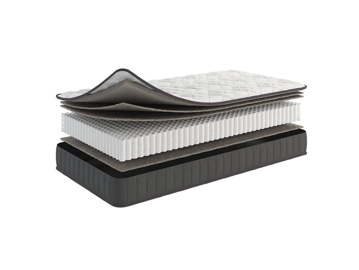 Ottomanson 9" Twin Mattress in a Box Made in USA, Firm Mattress, Hybrid Mattress Cool Improved Airflow with Edge to Edge Pocket Coil, Bed in A Box, Ottopedic Ottomanson