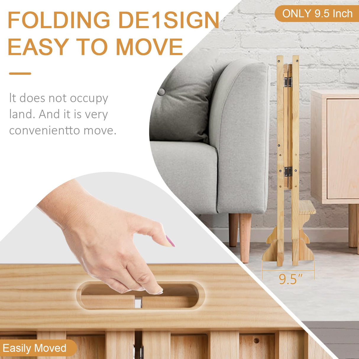 WOOD CITY Kitchen Step Stool Helper - Montessori Foldable Standing Tower for Toddlers with Safety Rail, Height Adjustable Ideal Helper for Learning New Skills, Natural Pure Pine Wood (Natural) WOOD CITY